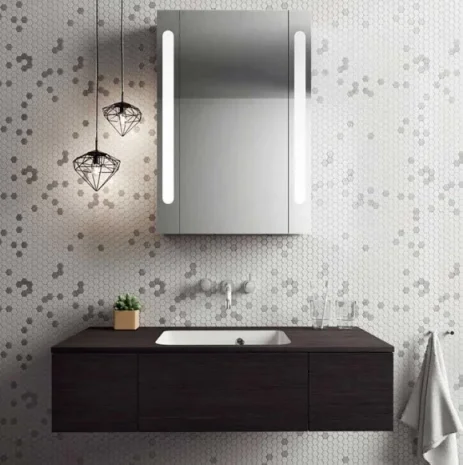 Crosswater Mpro Basin 3 Hole Set Wall Mounted Chrome detail view - Image 4