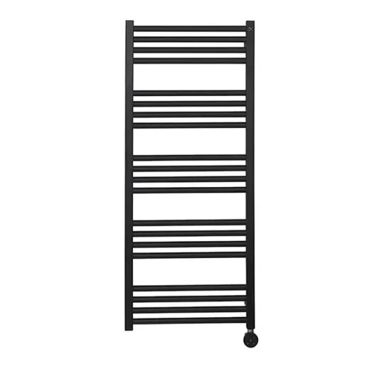 Crosswater Mpro Towel Warmer 480x1140 Electric Matt Black product image - Image 1