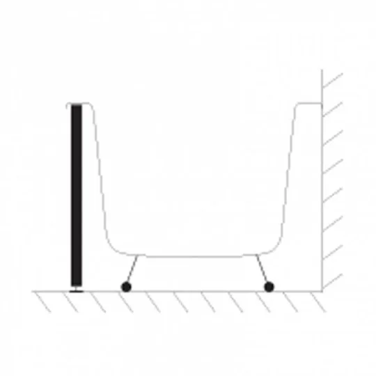 Abacus Elements Bath Panel Standard 1795mm technical drawing - Image 2