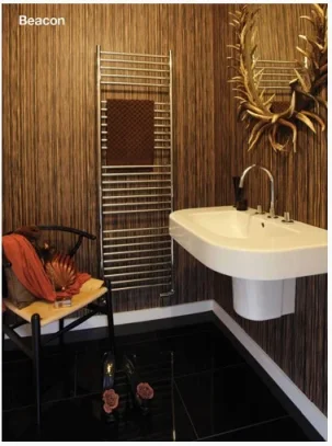 Jis Beacon 520 1650 X 520mm Radiator For Electric Heating Polished Stainless Steel product image - Image 1