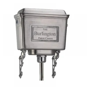 Burlington Brushed Aluminium High Level Cistern Including Cistern Fittings