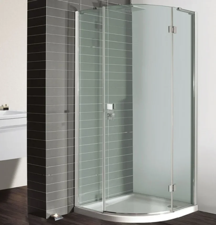 Crosswater Design 8 Quadrant Single Door 8mm Shower Enclosure 800 x 800mm Silver (Version 2) detail view - Image 4