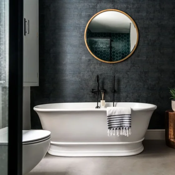 Bc Designs Bampton Bath 1555 X 740 (no Waste) Matt White product image - Image 1