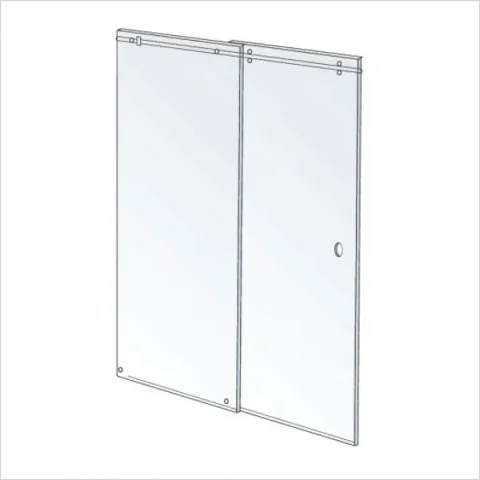 Shower Lab View 30 Standard-sliding Door + Fixed Panel 1105-1205 X 2000 product image - Image 1