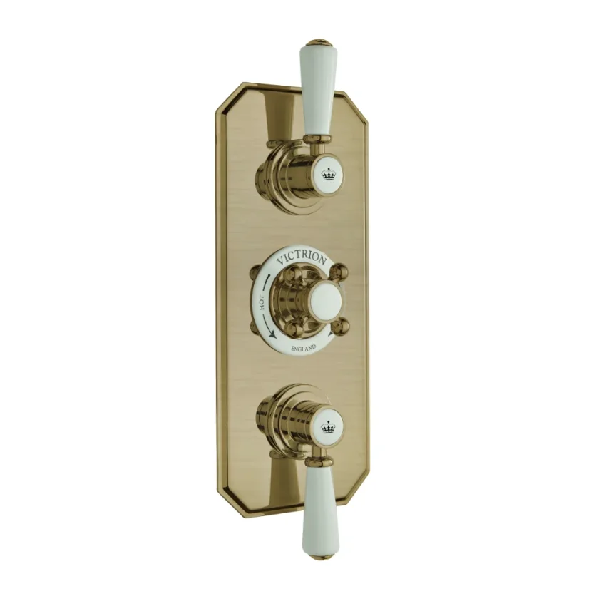 Bc Designs Victrion Triple 2-way Concealed Valve Brushed Gold product image - Image 1