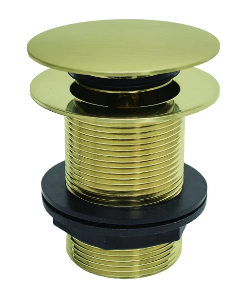 Bc Designs Push Down Bath Waste 60mm (unslotted) Brushed Gold
