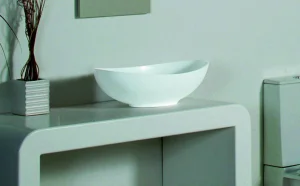 Bc Designs Kurv Basin 615 X 360 Polished White