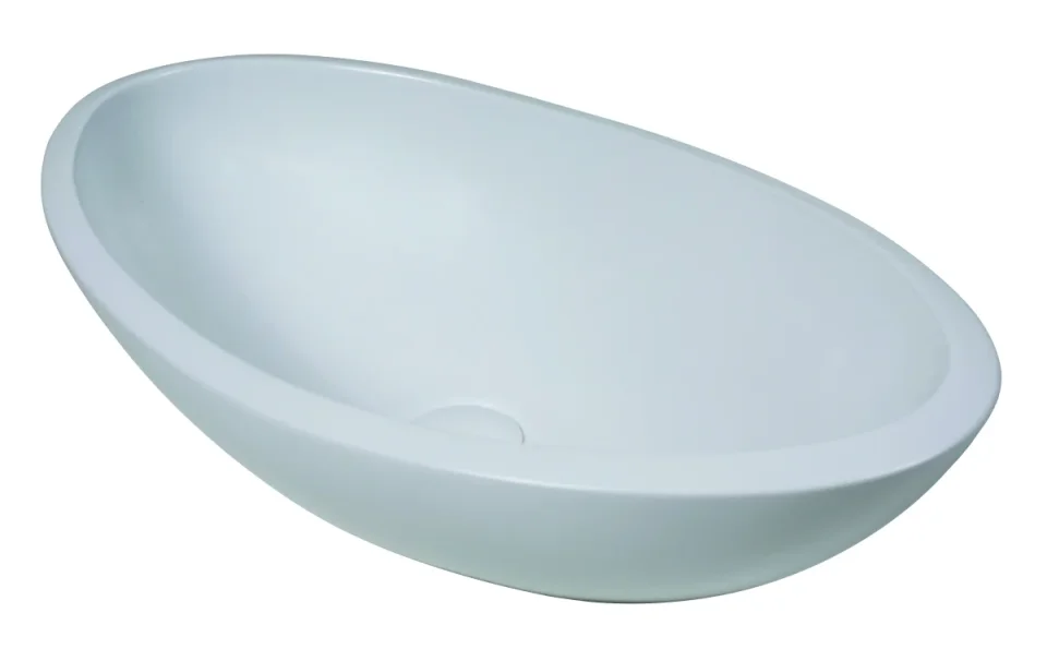 Bc Designs Kurv Basin 615 X 360 Polished White detail view - Image 3
