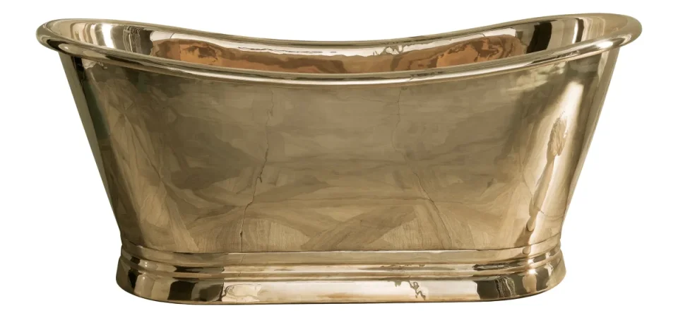 Bc Designs 1500 Brass Bath With Brass Inner Brass detail view - Image 1