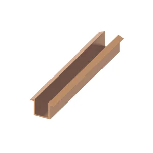 Abacus Glass Recessed Channel -10mm Bronze - 2400mm