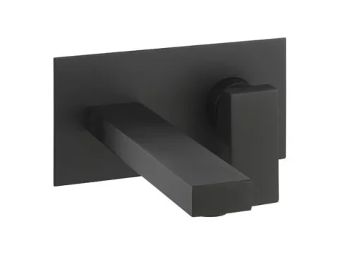 Crosswater Verge Wall Mounted 2 Hole Set Matt Black product image - Image 1