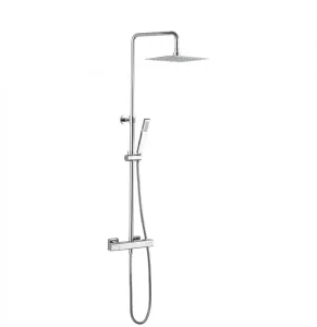 Crosswater Atoll Square Exposed Thermostatic Shower Valve Chrome