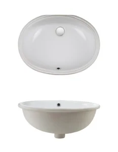 Crosswater Ancona Basin 570 C/w Fixings White