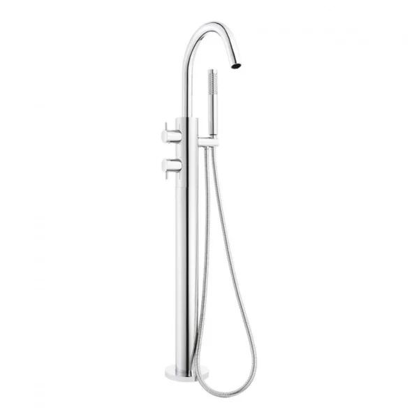 Crosswater Kai Lever Thermo Floor Standing Bath Shower Mixer & Kit Chrome