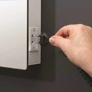 Crosswater Glide Ii Illuminated Mirror 500x800 detail view - Image 4