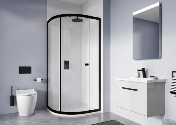 Crosswater Clear 6 Quadrant Single Door 1200 X 900 Silver