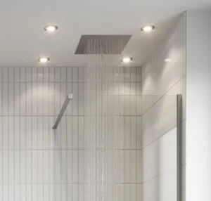 Crosswater Mpro Stream 380x380 Recessed Shower Head Stainless Steel Effect