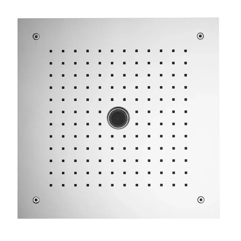 Crosswater Mpro Stream 380x380 Recessed Shower Head Stainless Steel Effect detail view - Image 4