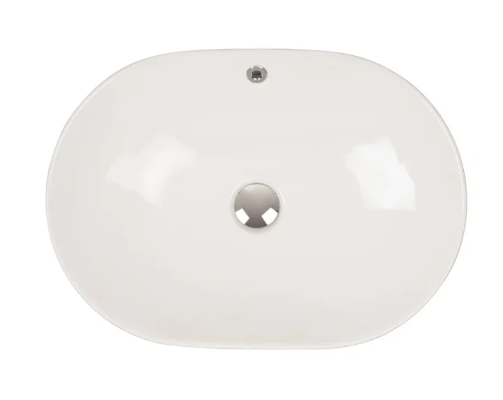Crosswater Navarre Counter Basin With Overflow 590x420 White detail view - Image 2