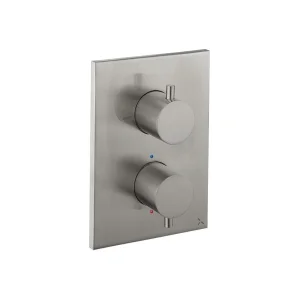 Crosswater Crossbox Mpro 3 Outlet Trim & Levers Stainless Steel Effect
