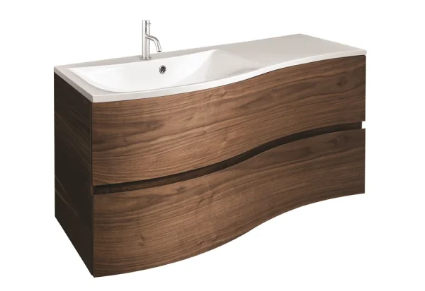 Crosswater Svelte S Basin Unit 1000 American Walnut
