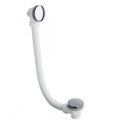 Crosswater Bath Extended Click Clack Waste 100cm Chrome detail view - Image 2