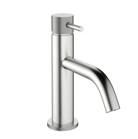 Crosswater Mpro Basin Monobloc Knurled No Waste Deck Mounted Stainless