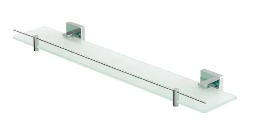 Eastbrook Rimini Glass Shelf With Barrier Chrome product image - Image 1