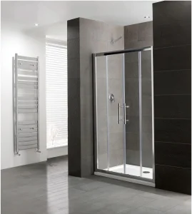 Eastbrook Volente 1400 Double Sliding Door Chrome