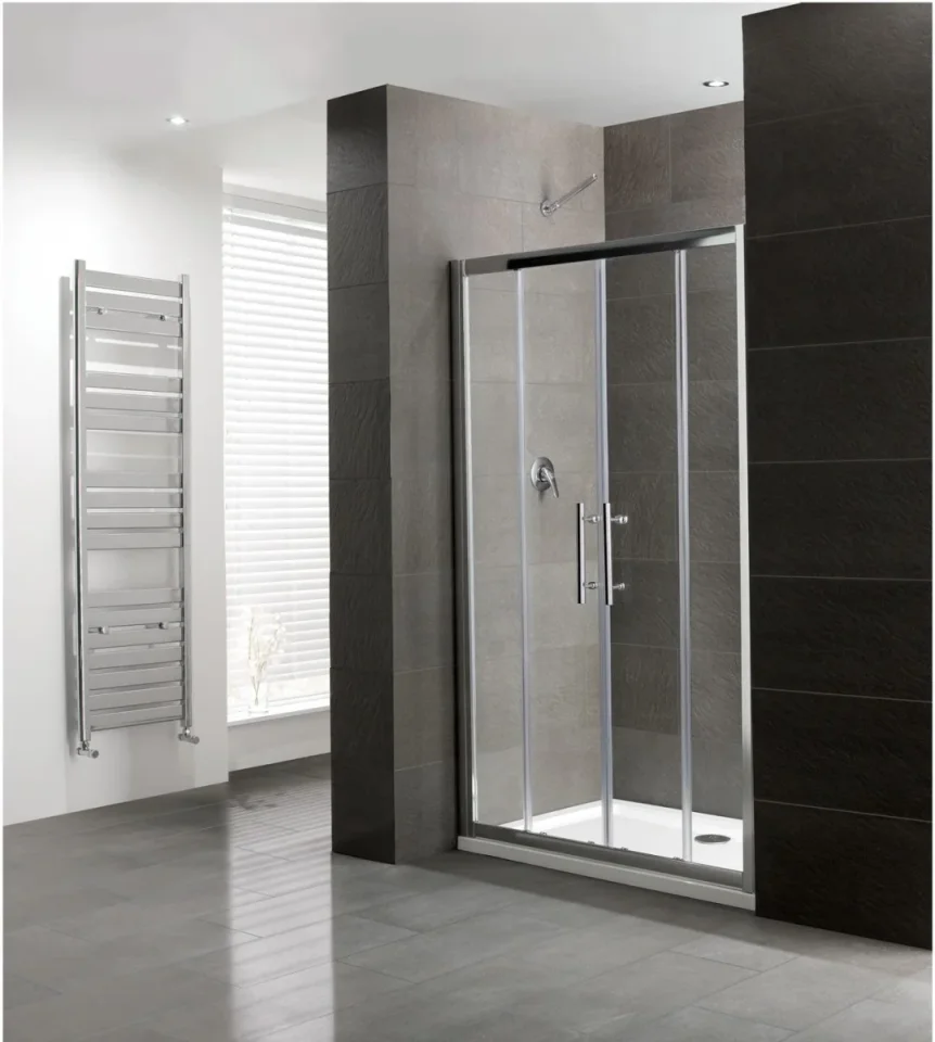 Eastbrook Volente 1400 Double Sliding Door Chrome product image - Image 1