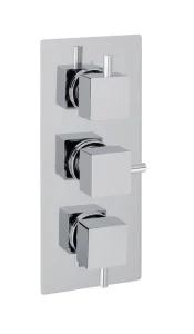 Eastbrook Square Triple Plate Square Rings Chrome