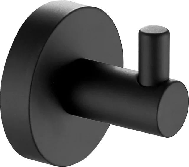 Just Taps Vos Robe Hook Matt Black product image - Image 1