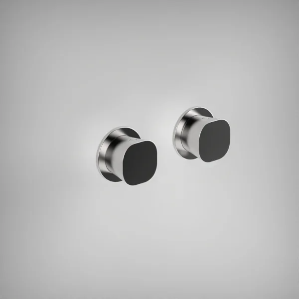 Ava Purity Hot & Cold Stop Valves W/ Flanges - Polished Stainless Steel