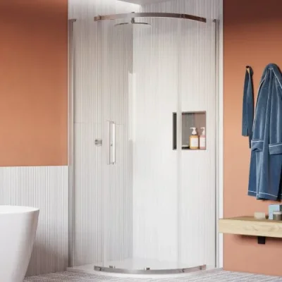 Crosswater Asura 8mm Quadrant Door 900 X 900 Polished Stainless