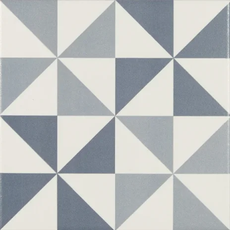 European Tiles Avantegarde Azul 004 20X20 Matt Ceramic Tile detail view - Image 2