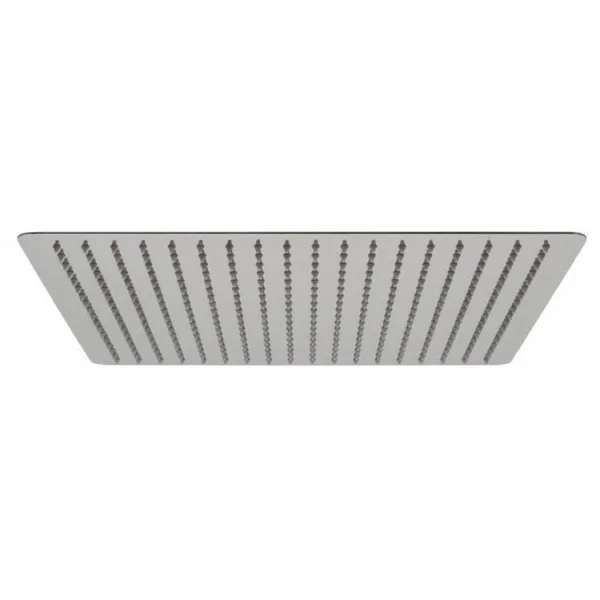 Vado Aquablade Single Function Easy Clean Slim Line Square Shower Head, 400mm (16") Chrome