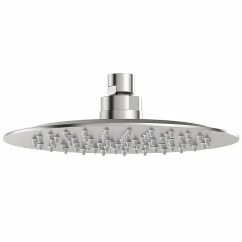 Just Taps Inox Glide Extra Slim Round Overhead Shower 200mm product image - Image 1