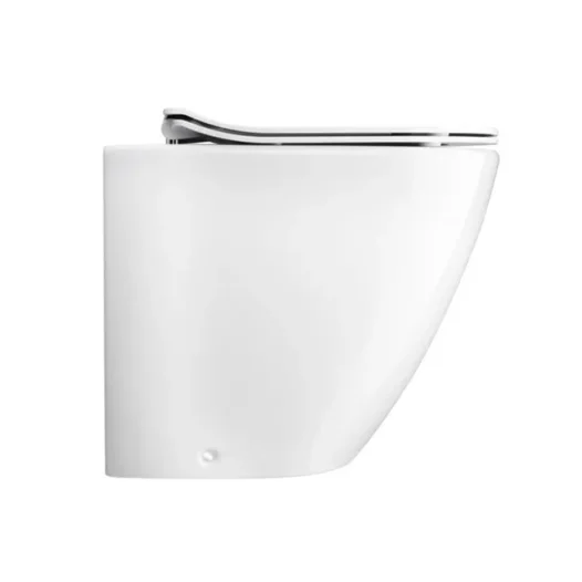 Crosswater Svelte Soft Close Toilet Seat White detail view - Image 4