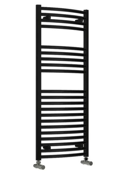 Reina Diva 600 X 800 Towel Radiator Black Flat