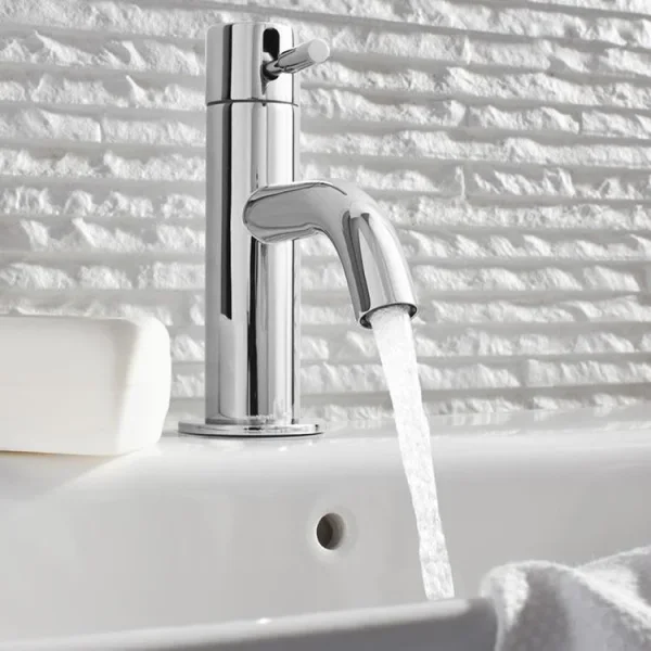 Crosswater Design Mini Monobloc Basin Mixer Tap without Waste Chrome detail view - Image 4