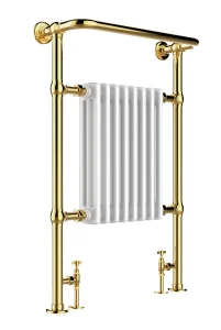 Just Taps Grosvenor Radiator 963 X 673 X 230 Antique Brass