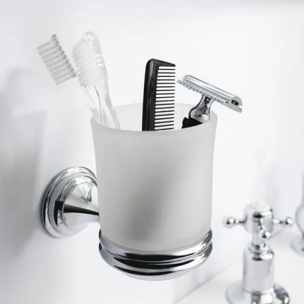 Crosswater Belgravia Tumbler Holder Chrome detail view - Image 3