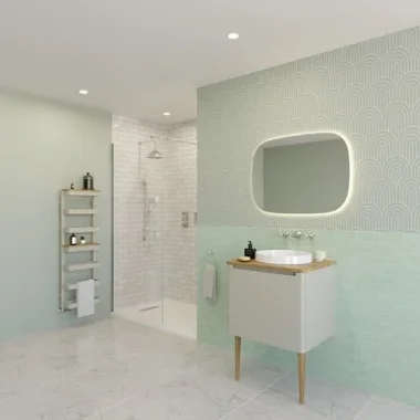 Crosswater Artist Illuminated Mirror 600 X 1000 detail view - Image 6