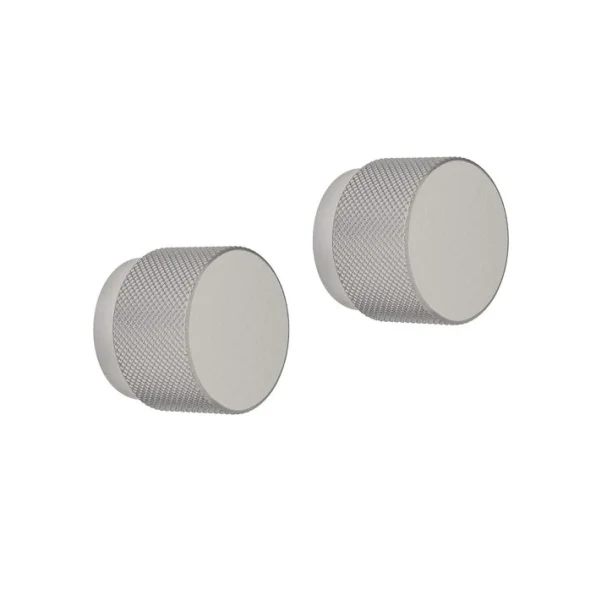 Crosswater Knurled Handle X2 Brushed Stainless