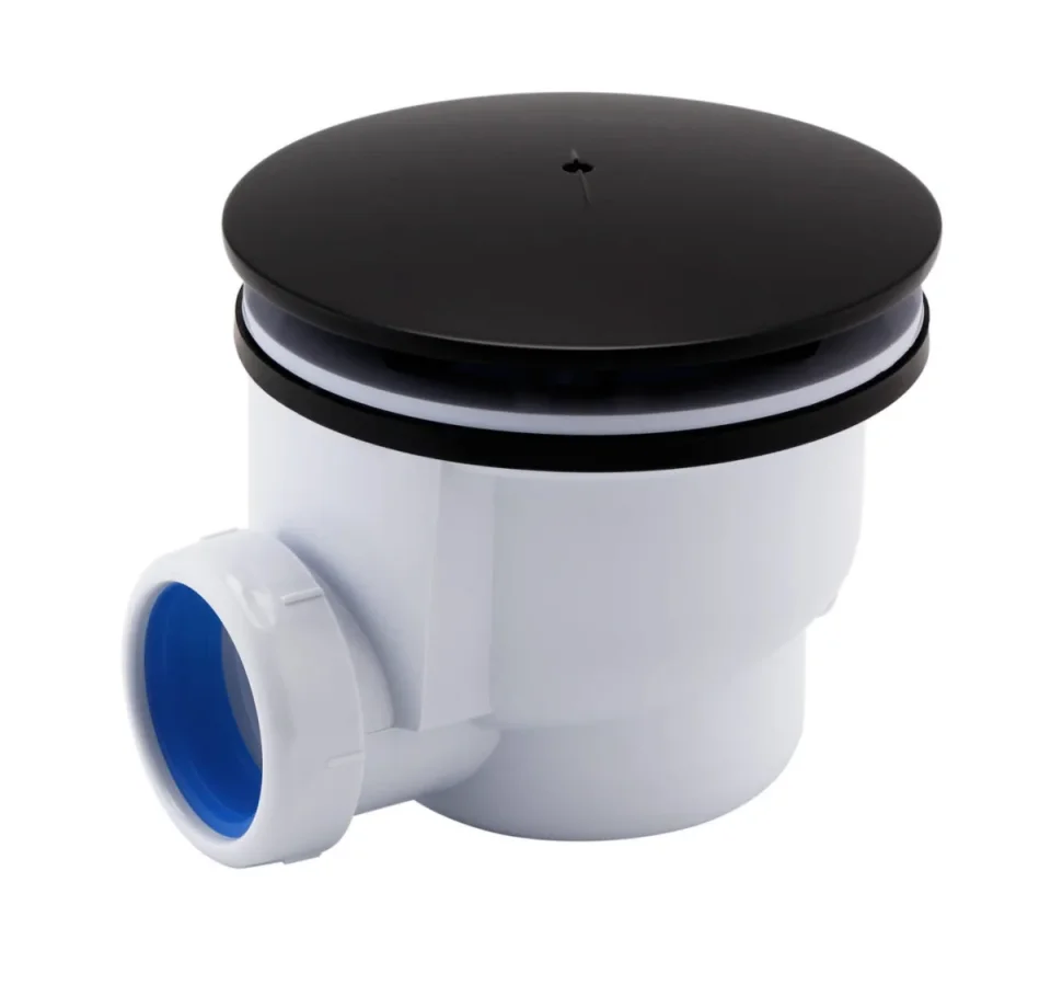 Just Taps Vos Shower Waste Matt Black product image - Image 1