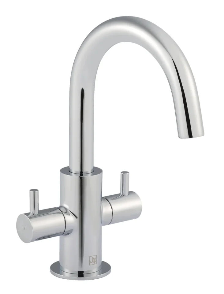 Just Taps Florence Mono Basin Mixer Swivel Spout Chrome product image - Image 1