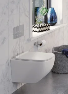 Crosswater Infinity Thin Soft Close Toilet Seat White