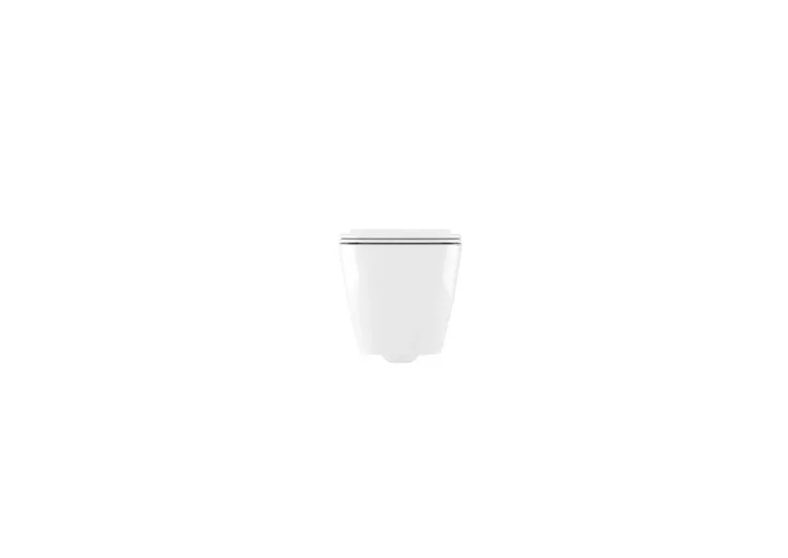 Crosswater Infinity Thin Soft Close Toilet Seat White detail view - Image 3