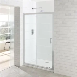 Eastbrook Vantage Easy Clean Sliding Door 1650mm Chrome