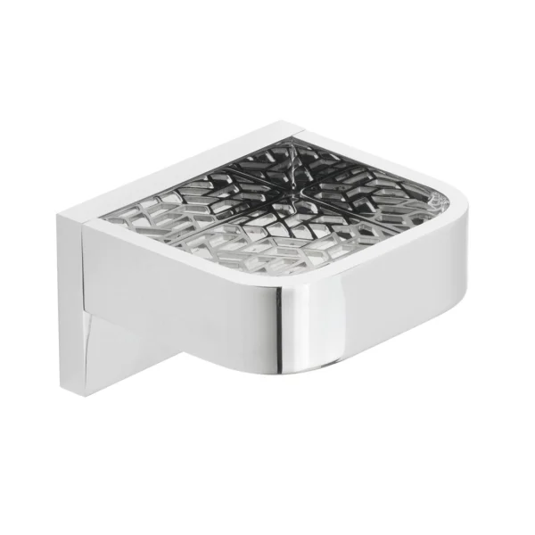 Vado Omika 100mm Shelf With Geometric Insert Chrome